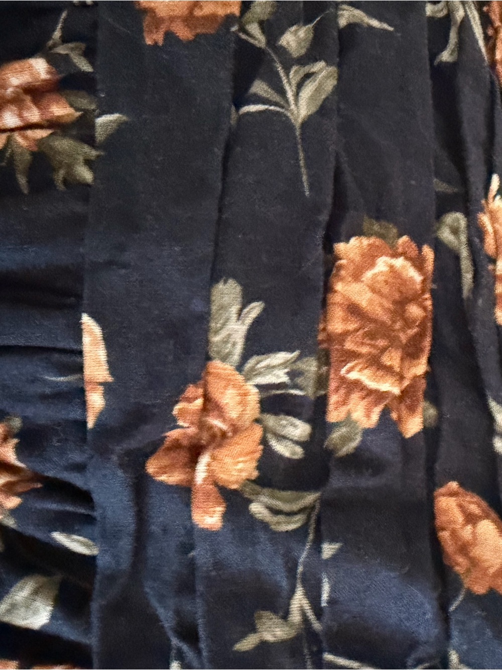 Abercrombie & Fitch Bludwith Rust Floral Print Dress